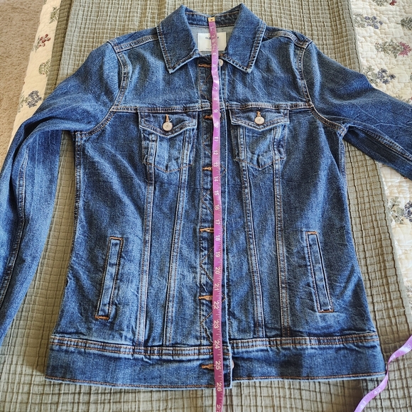 Old Navy Blue Jean Jacket Small Tall NWOT - Picture 8 of 9